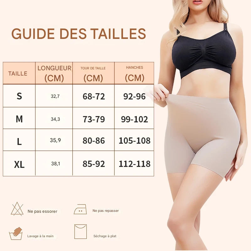 Guide des tailles - BODY GAINANT SHORTY POUR FEMME