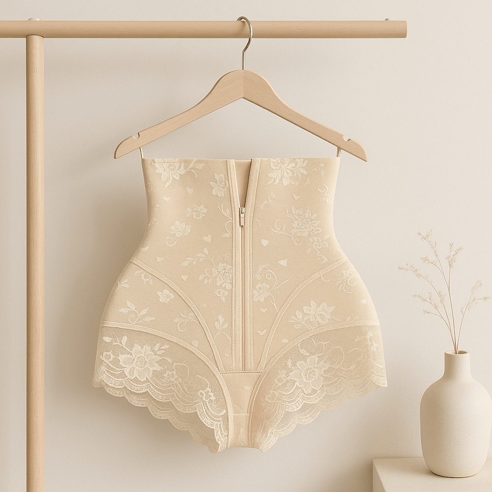 GAINE BEIGE AMINCISSANTE FEMME AVEC ZIP