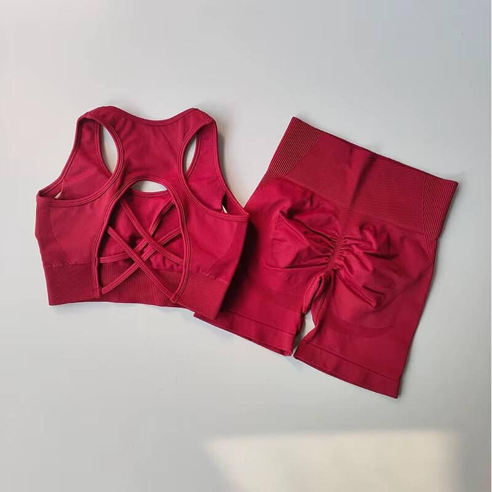 GAINE ROUGE COMPRESSION VENTRE PLAT FEMME