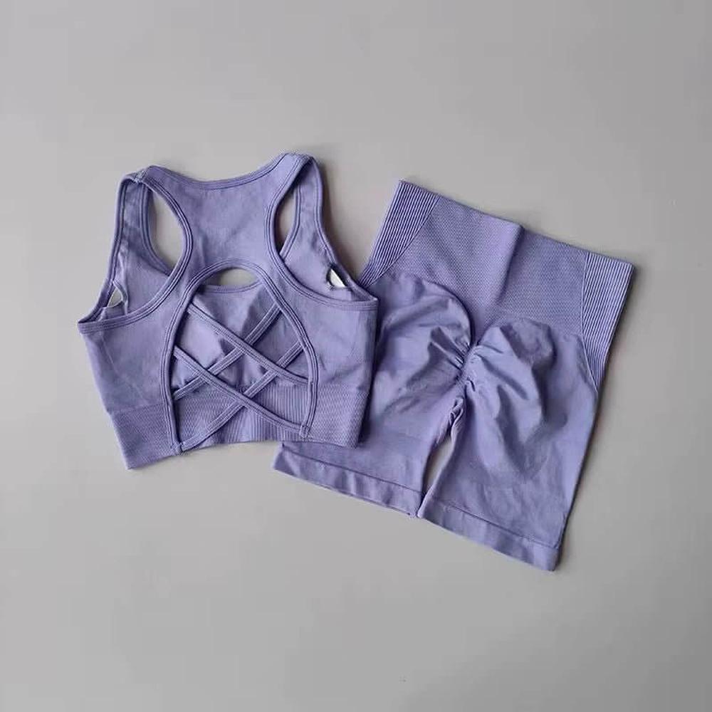 GAINE VIOLET COMPRESSION VENTRE PLAT FEMME