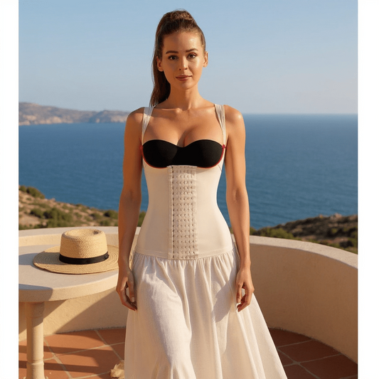 GAINE BEIGE MINCEUR A BRETELLES FEMME